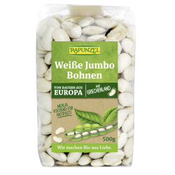 Bio Jumbo-Bohnen weiss - 500g - Rapunzel