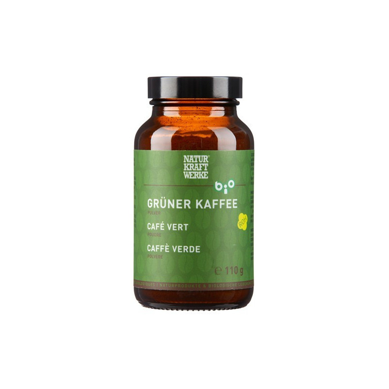 Grüner Kaffee Pulver Bio - 110g - NaturKraftWerke